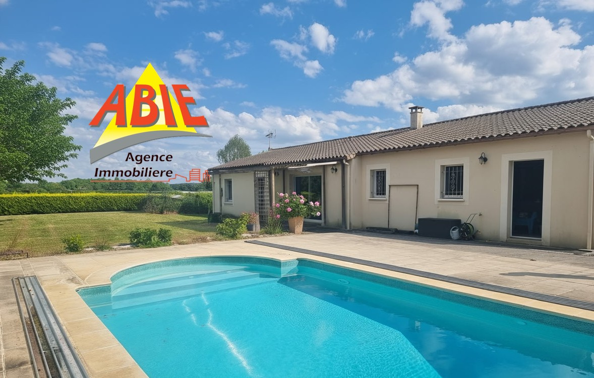 Pavillon de plain-pied 138 m2 4 chambres terrain avec